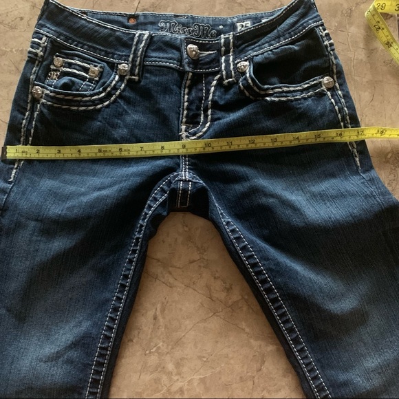 Rhinestone Bling Miss Me Bootcut Jeans Size 25 - Picture 5 of 9